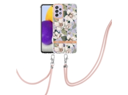 Capa De Celular Samsung Galaxy A72 5g/4g Série Flores Em Tpu Com Cordão