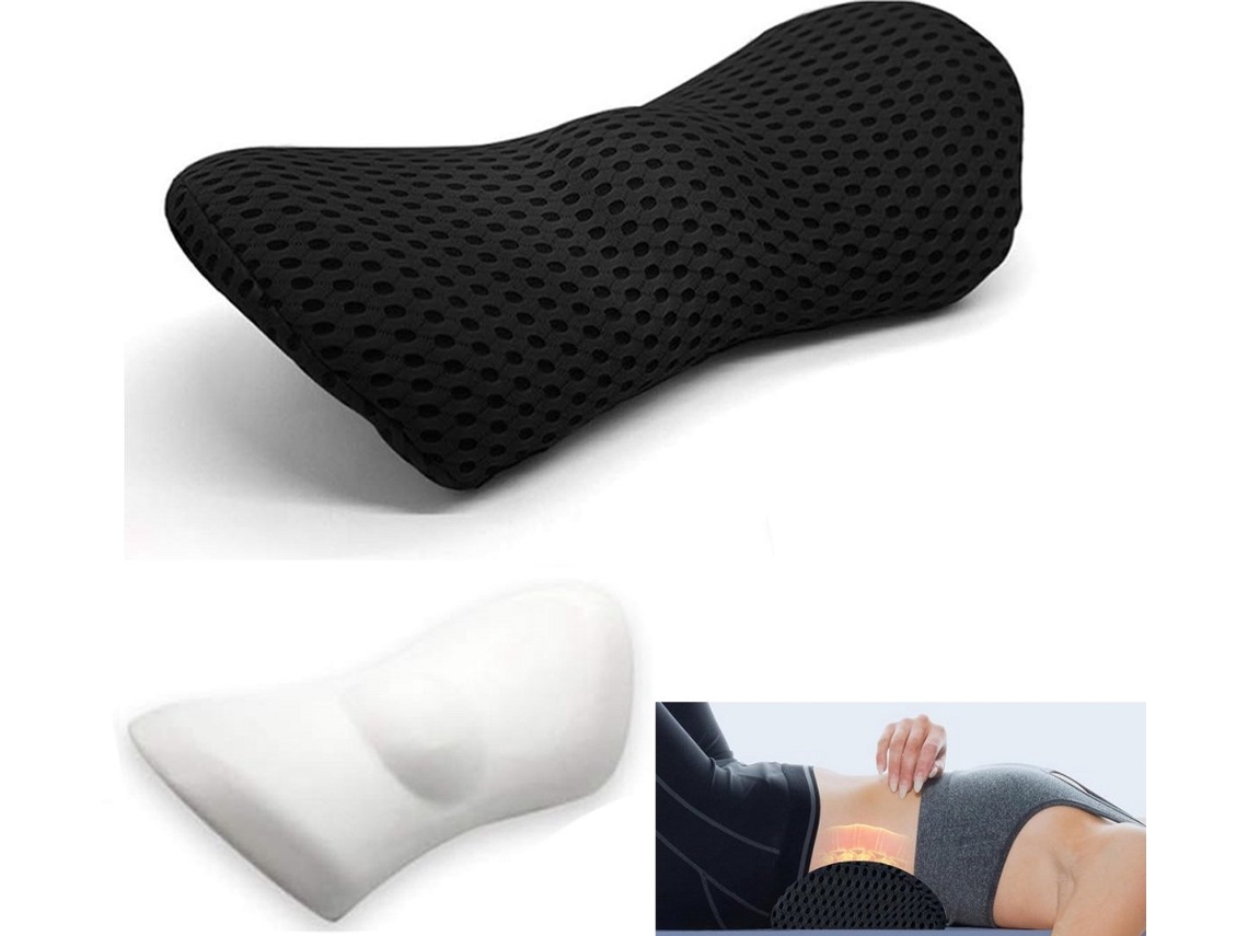 Almofada ZYBLSSBB Lombar, Espuma de Memória, para Suporte de Costas, Cadeira, Carro, Escritório