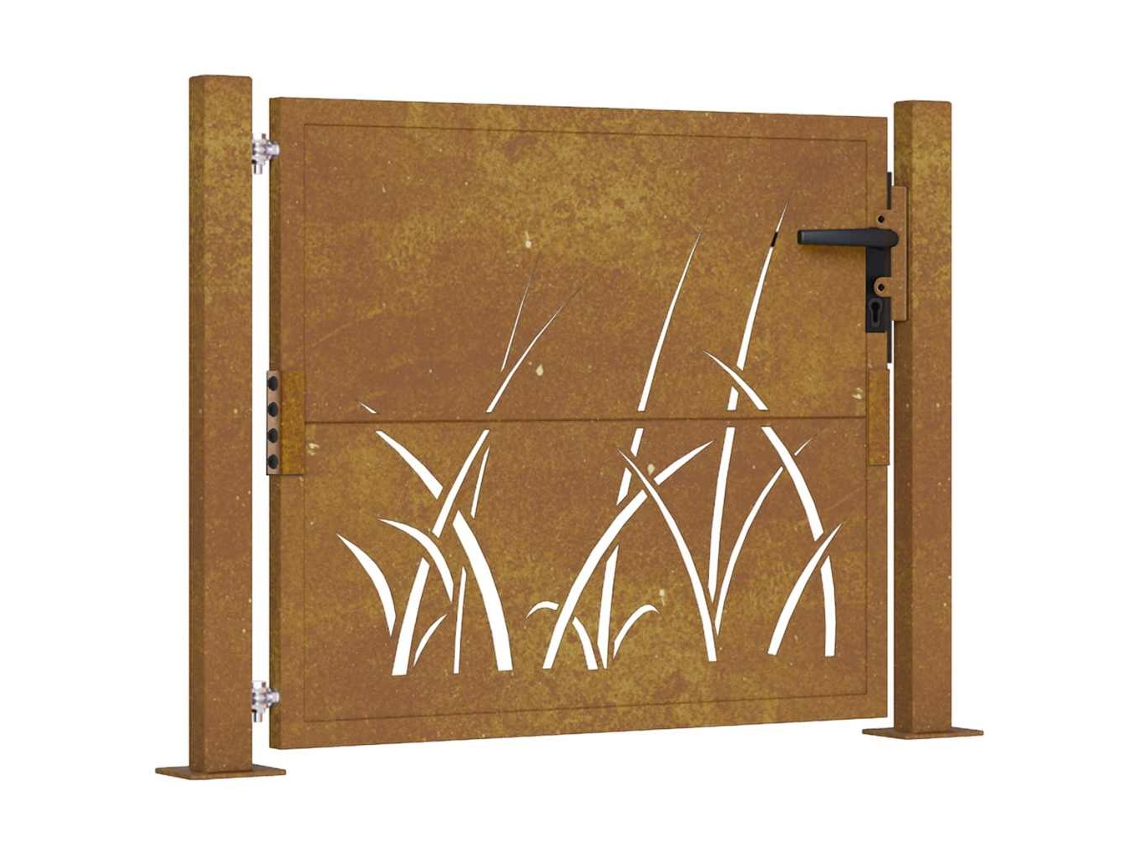 Garden Gate, Garden Gates Vidaxl Marrom Aço (100 X 75 Cm)