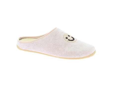 Chinelos de Mulher LIVING KITZBÜHEL Frottee Smiley Algodão Branco (40)