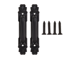 Alça de Porta Robusta Preta 165mm 2pçs Fácil Instalação