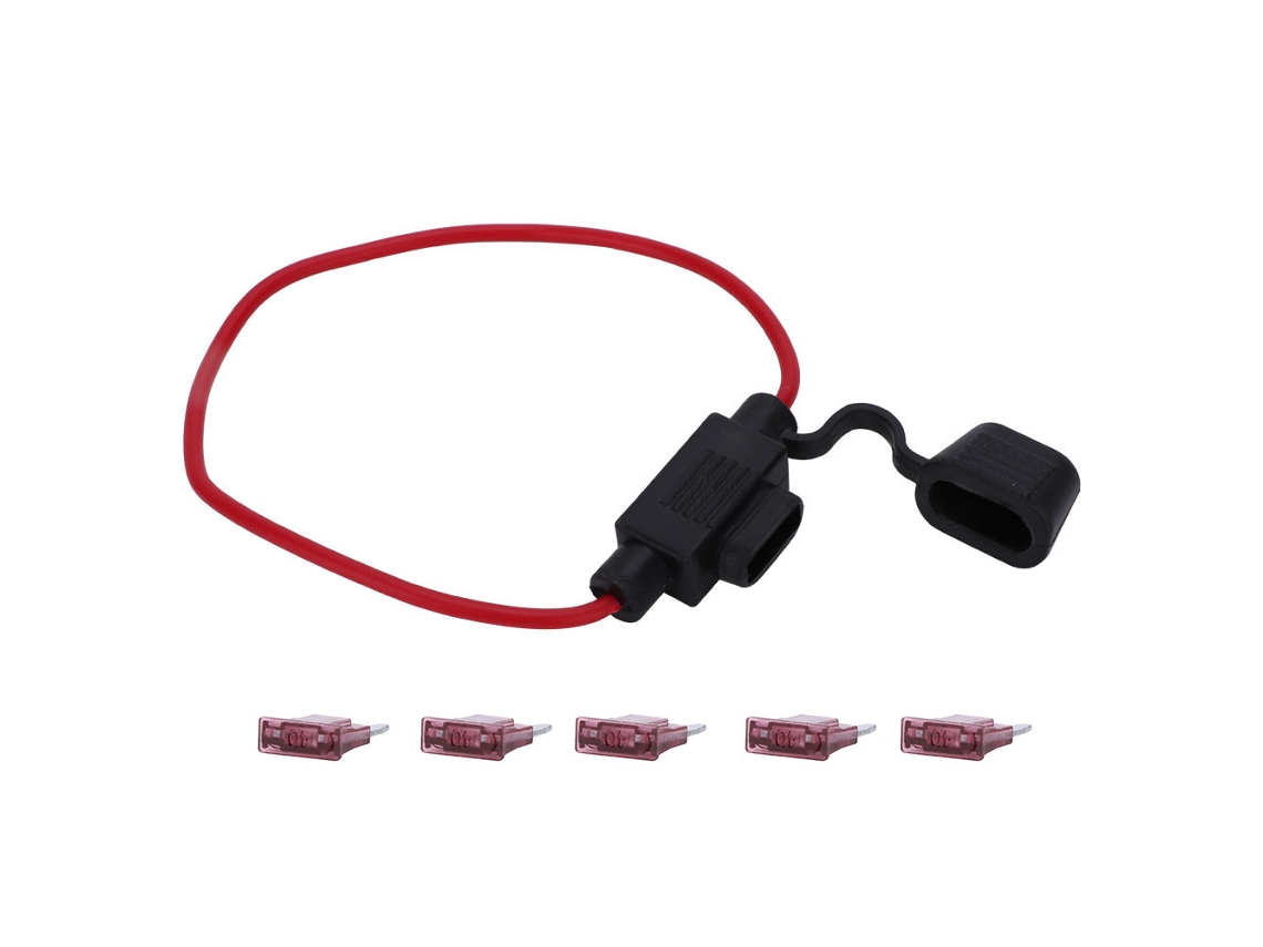 Suporte Para Fusíveis Small Series Laxiscreed Compatível Com Fusíveis Atc/ato Para Veículos, Barcos E Autocaravanas