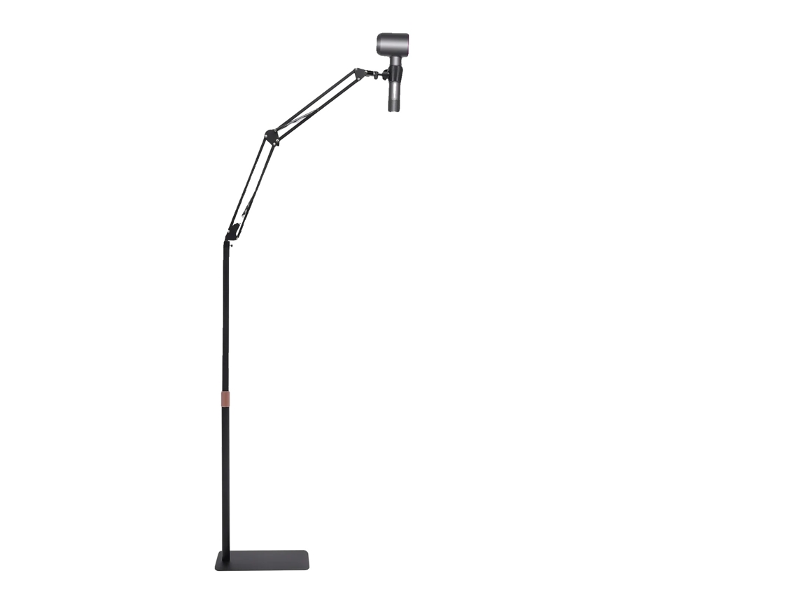 Suporte Para Secador De Cabelo, Altura Ajustável De 55 100 Cm, Rotação De 360°, Capacidade De Carga < 1 Kg, Material De Aço Carbono, Base Pesada Oem
