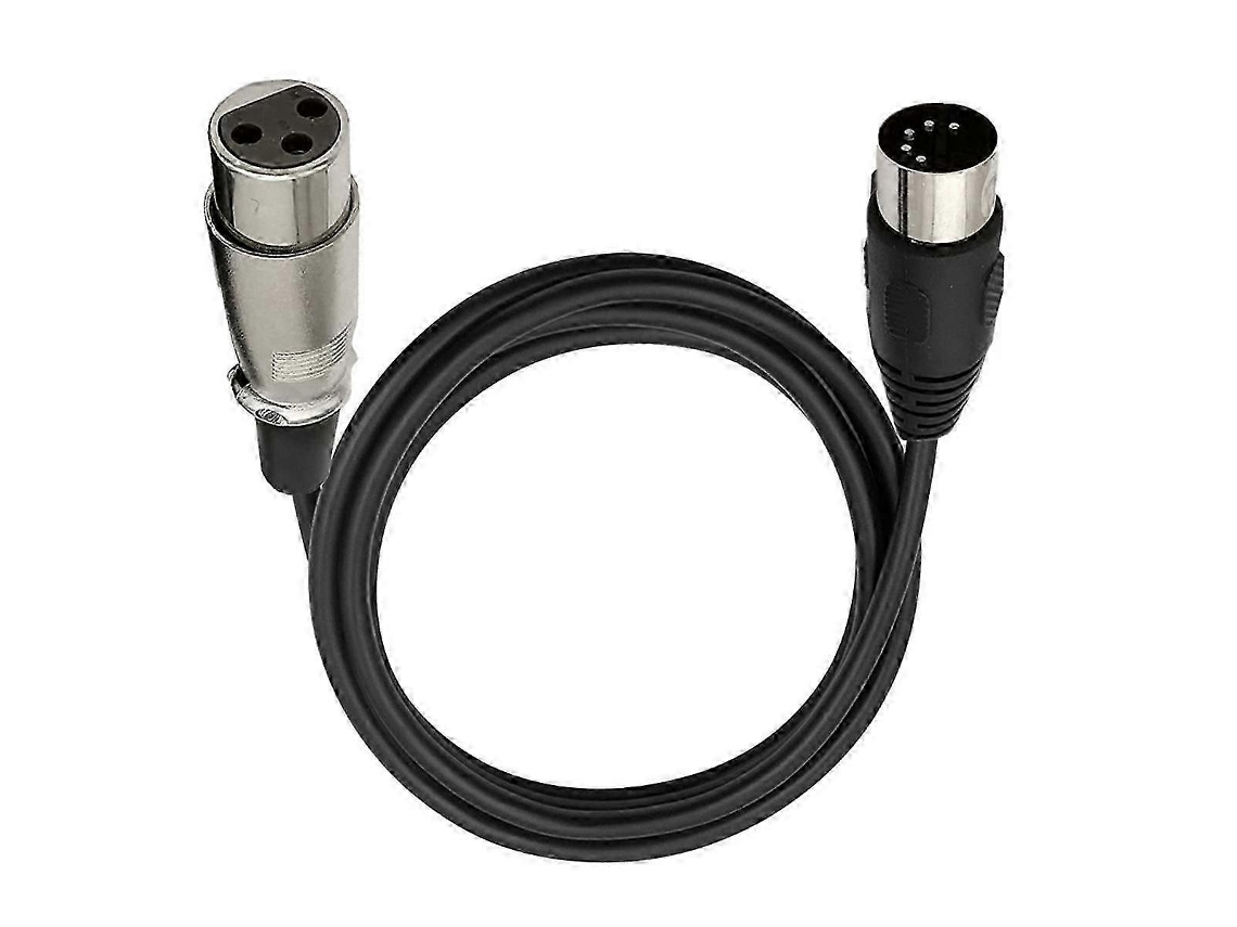 Lurelia Cabo Xlr Macho/fêmea Midi 3 Pinos Din 5 Pinos, Para Teclados, Pianos E Sintetizadores, Pc E Computador