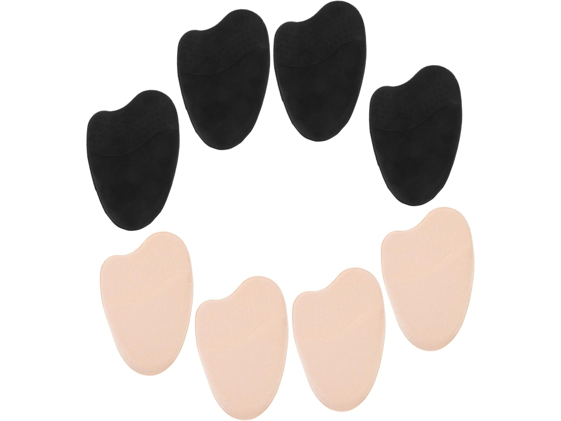 Conjunto De 4 Pares Protetores Feltro Antiderrapantes Para A Parte Frontal Do Pé, Ideais Para Mulheres Que Usam Salto