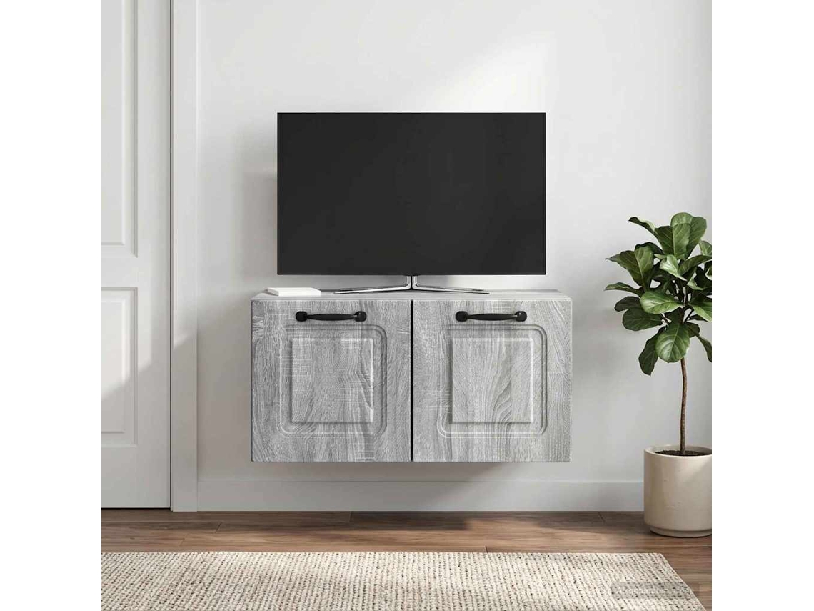 Vidaxl Gabinete De Tv De Parede Sonoma Cinzento 59,5 X 31 X 30 Cm