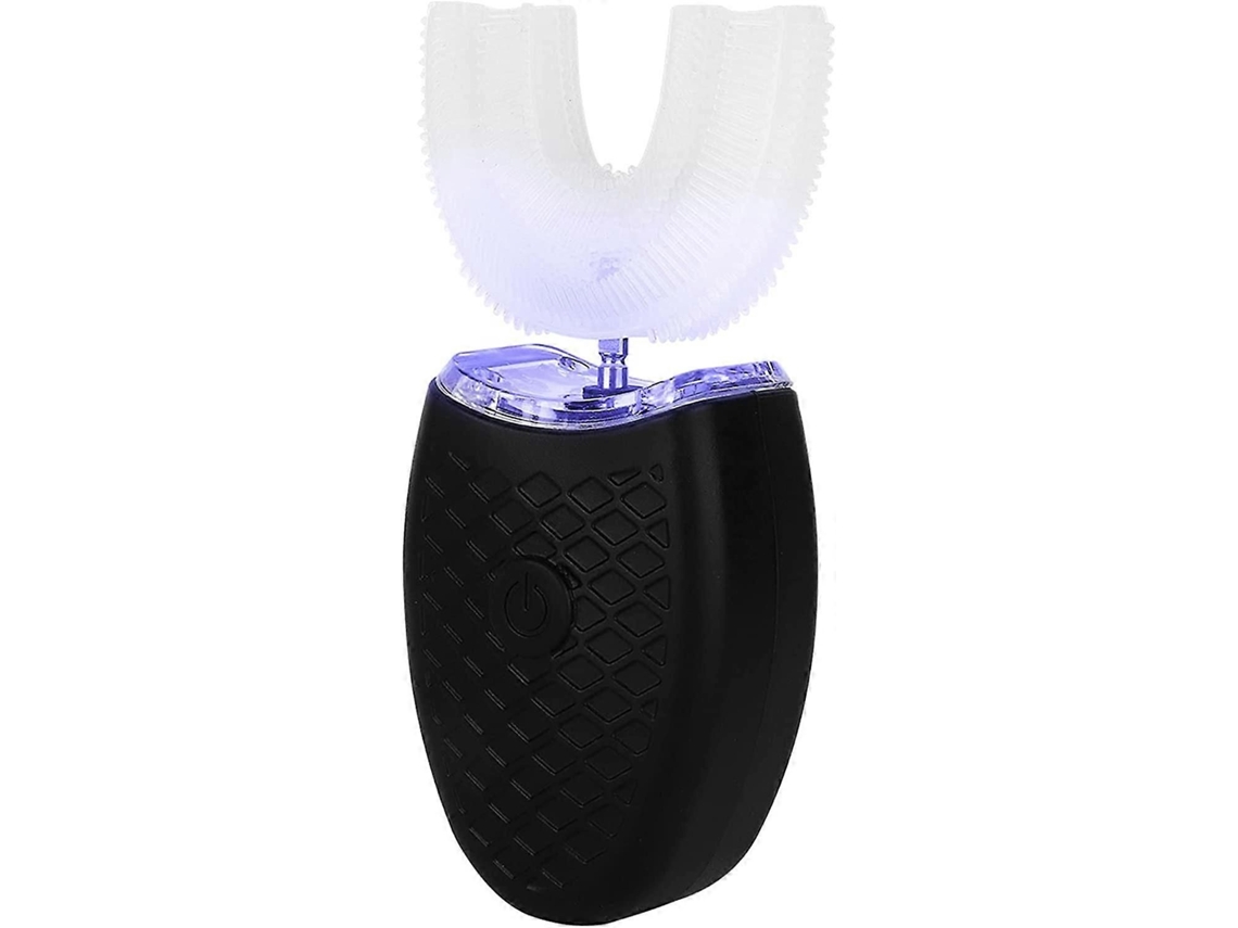 Escova de Dentes Elétrica Sônica em Formato U para Adultos, com Limpeza Automática, Ferramenta Higiene Bucal GOKOCO (preta)