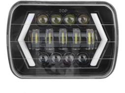 Faróis Automotivos Bnineteenteam, Farol De Led 300w E 7 Polegadas, Carcaça De Alumínio, Farol Dianteiro Quadrado
