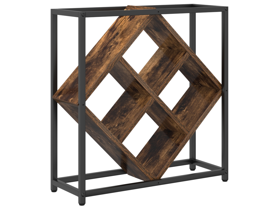 Conjunto 1 Armazenamento De Vinho Vidaxl Castanho Derivados De Madeira (51 X 18 X 52,5 Cm)