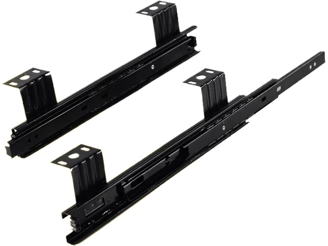 2 Peças De Corrediças Armário Três Seções 10a 12 Polegadas Com Trilho Deslizante 25cm 30cm