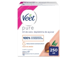 Kit Cera Depilatória Pure Óleo de Argão VEET emb. 250 ml