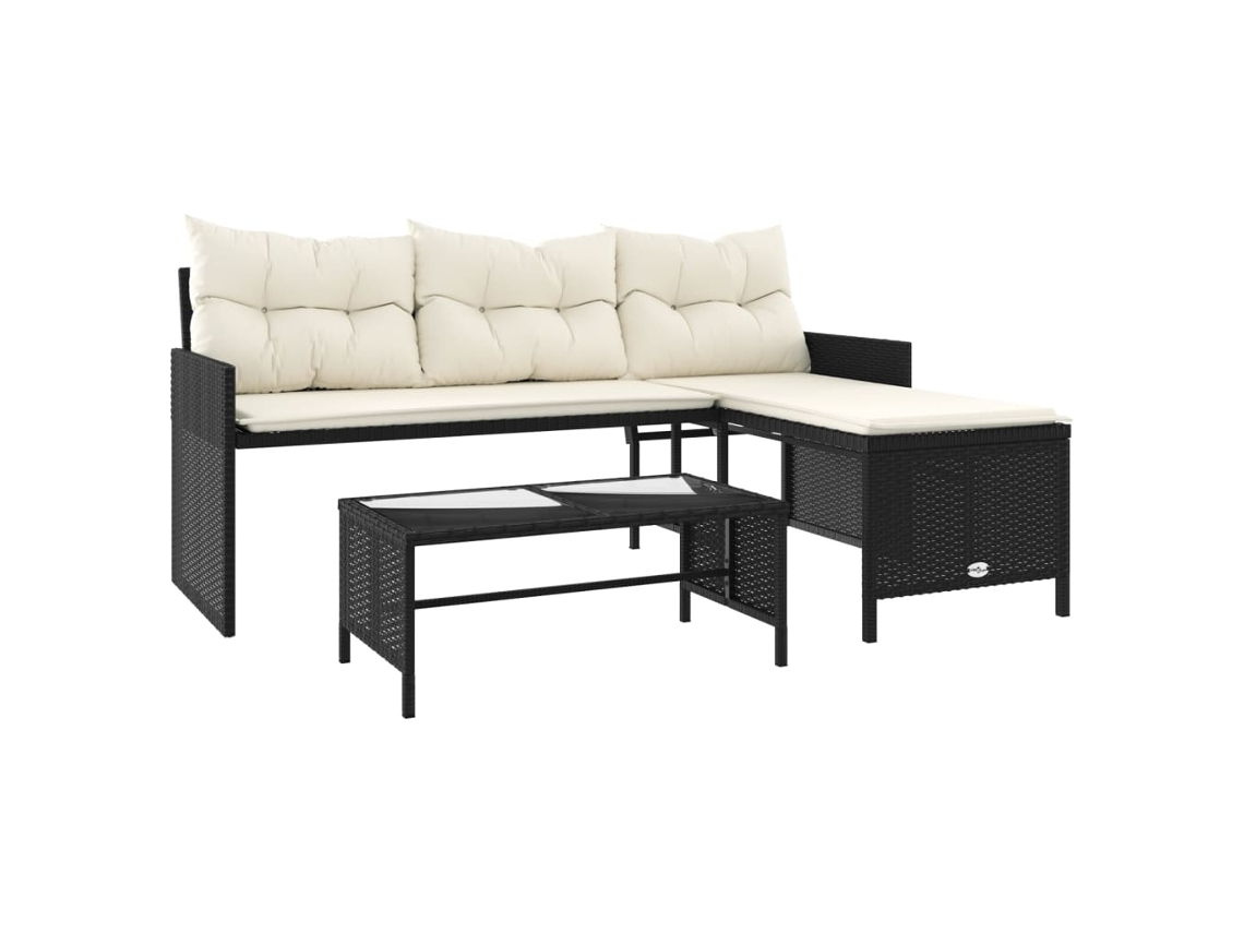 Garden Sofa, Garden Sofas Vidaxl Preto Rattan / Vime (n/a)
