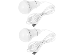Kit com 2 Lâmpadas Usb para Camping, Ideais para Barraca, Iluminação Portátil para Quarto e Mercado. SFUSHOS