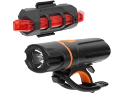 Conjunto De Farol Dianteiro E Lanterna Traseira Para Bicicleta,