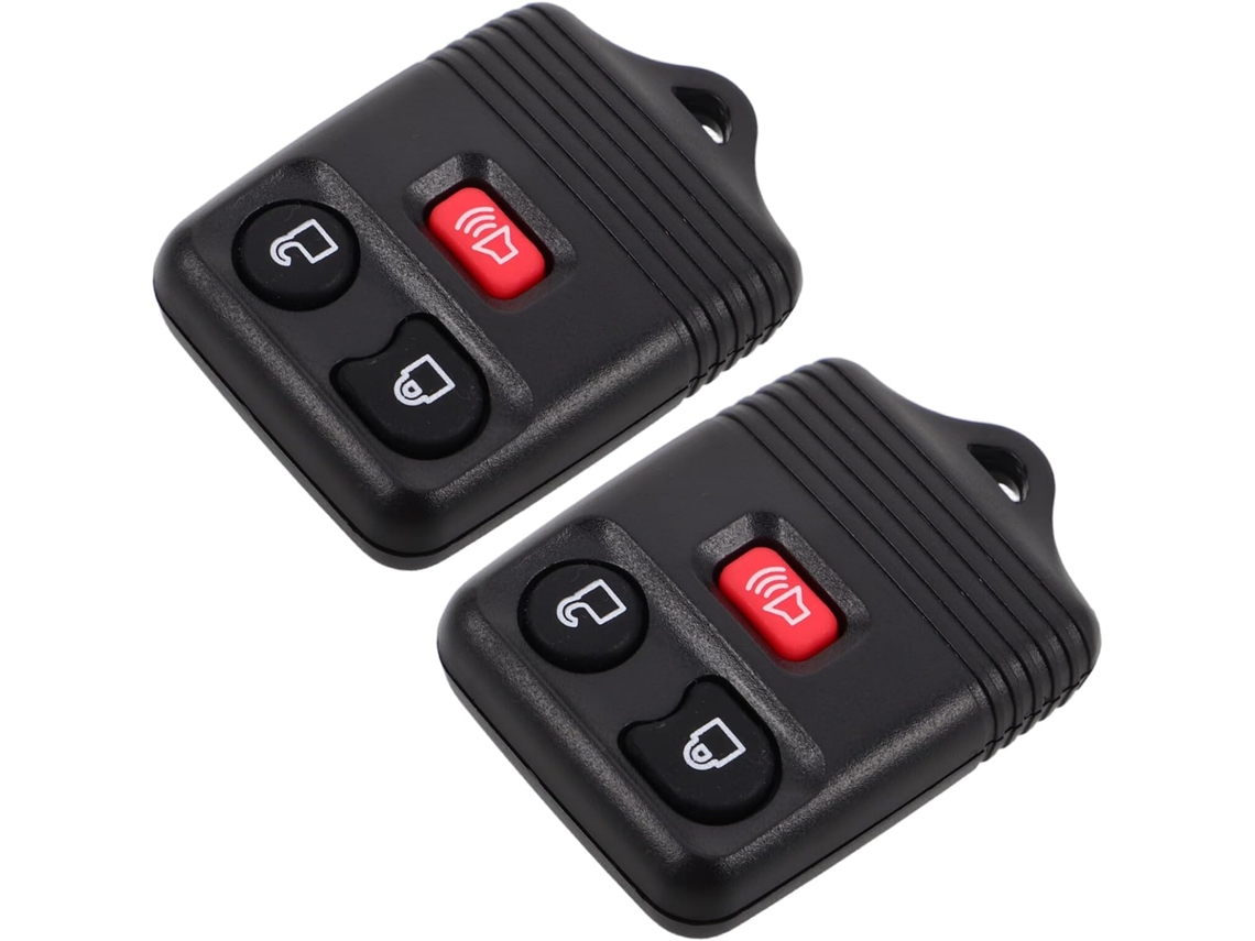 Chave Remota De Substituição Para Carro, 2 Peças, Compatível Com Ford.