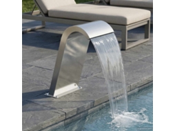 Vidaxl Fonte Da Piscina Prateado 47 X 31 X 60 Cm Aço Inoxidável