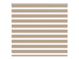 Cortina de zebra VIDAXL Marrom Poliéster (155 x 150 cm)