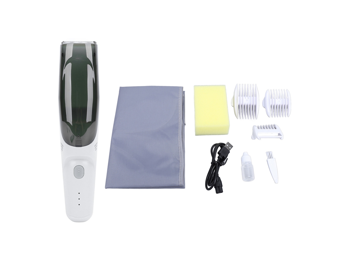 Primerox cortador de Cabelo Infantil Elétrico Recarregável Sem Fio Kit Multifuncional Branco
