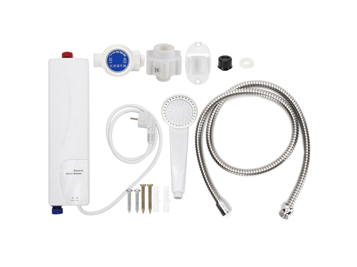 Kit de Chuveiro Aquecedor de Água Elétrico com Mangueira