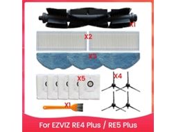 Para Ezviz Re4 Plus / Re5 Plus Escova Lateral Principal Filtro Hepa Pano De Mop Brilvibera