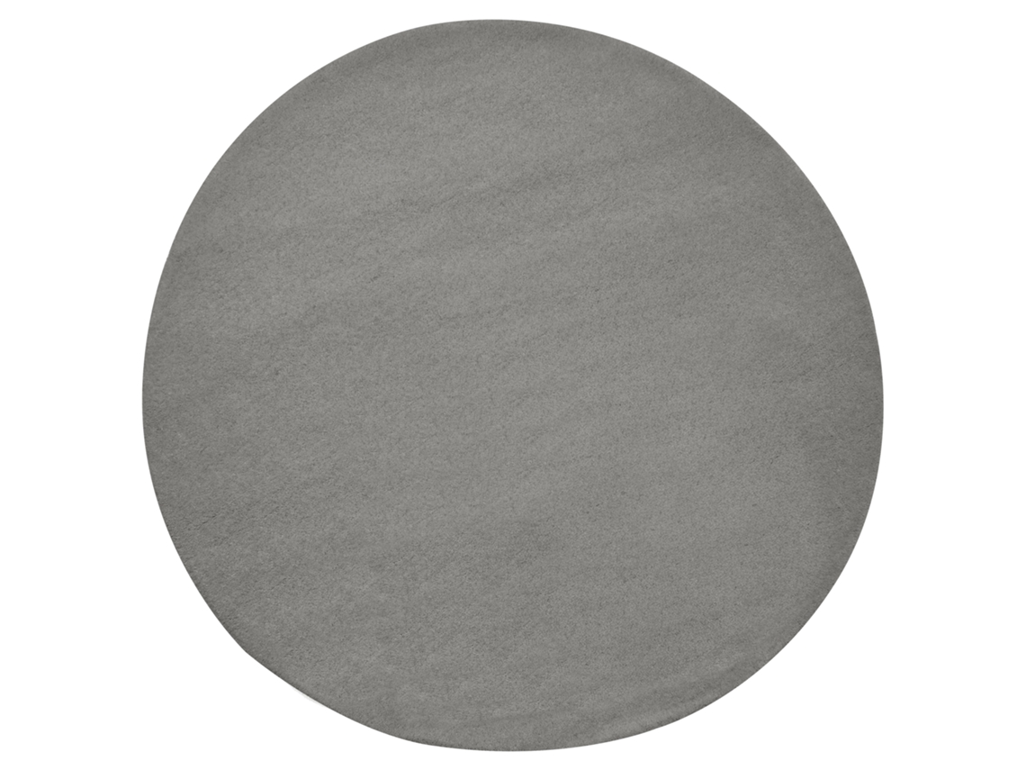 Alfombra Beliani Vasco De Lana Gris 140x140