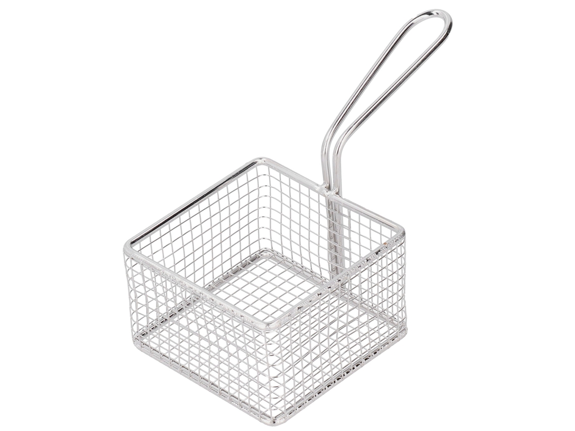 KOFIHETY Cesta De Fritadeira Em Aço Inoxidável, Longa Durabilidade, Ferramenta De Fritura Reutilizável Com Cabo Longo, Design Resistente Ao Calor Para Uso Em R