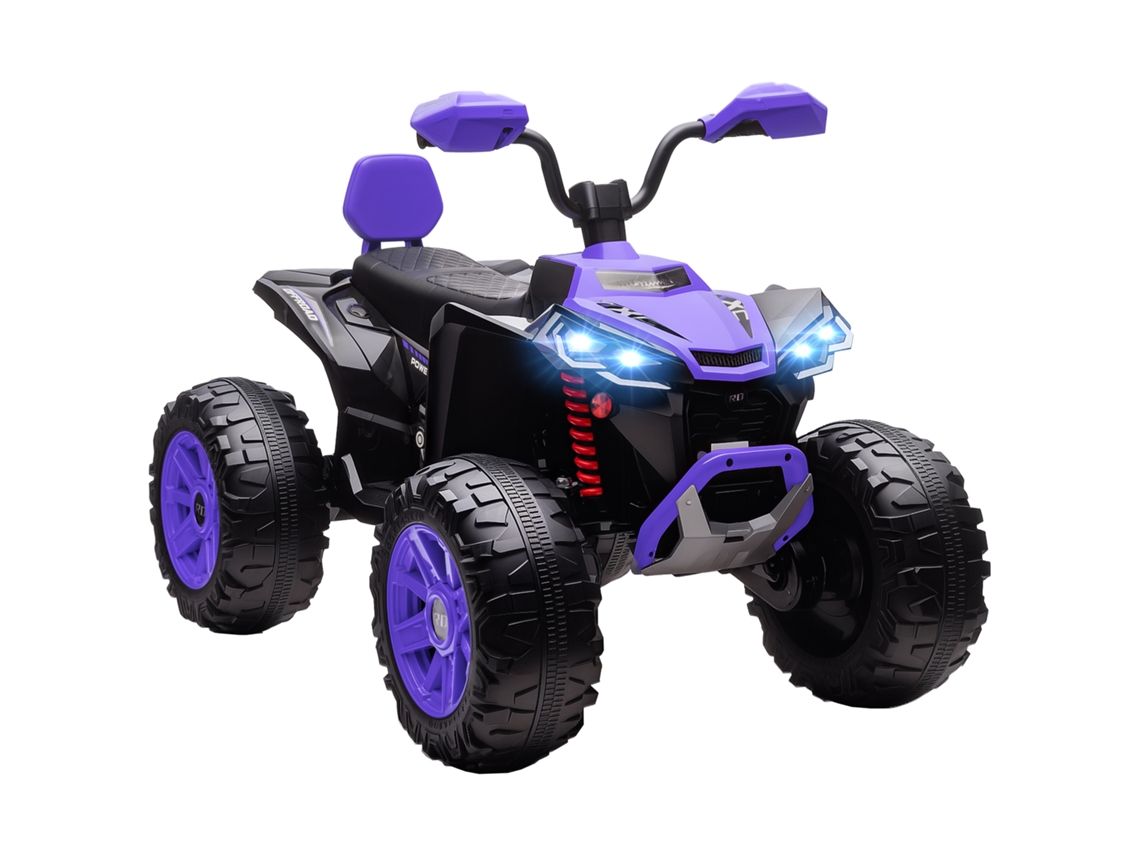 Quadriciclo Elétrico Infantil, Veículo De 24v Com 4 Rodas, Faróis, Porta Usb, Função Mp3, 6,5 Km/h, 3-8 Anos