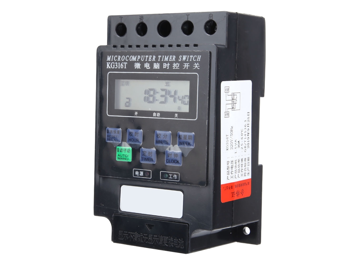 Interruptor Programável De Timer Com Relé Potente