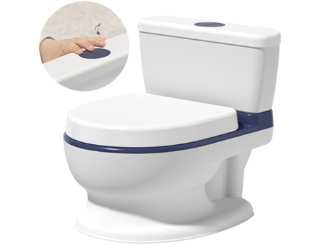 Orinal Infantil Com Melodia Rk-290 Em Branco E Azul