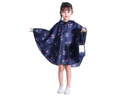 Poncho Impermeável Para Crianças Com Capuz Leve Casaco De Chuva Fofo Reutilizável