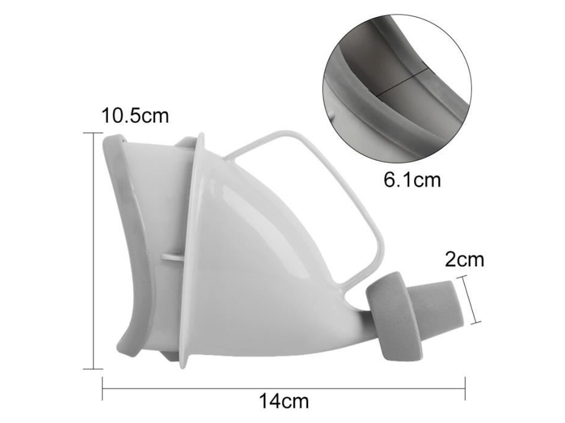 A Mictório Higiênico com Pedestal de Silicone Mictório Feminino Mictório de Viagem Barraca de Acampamento Mictório de Emergência