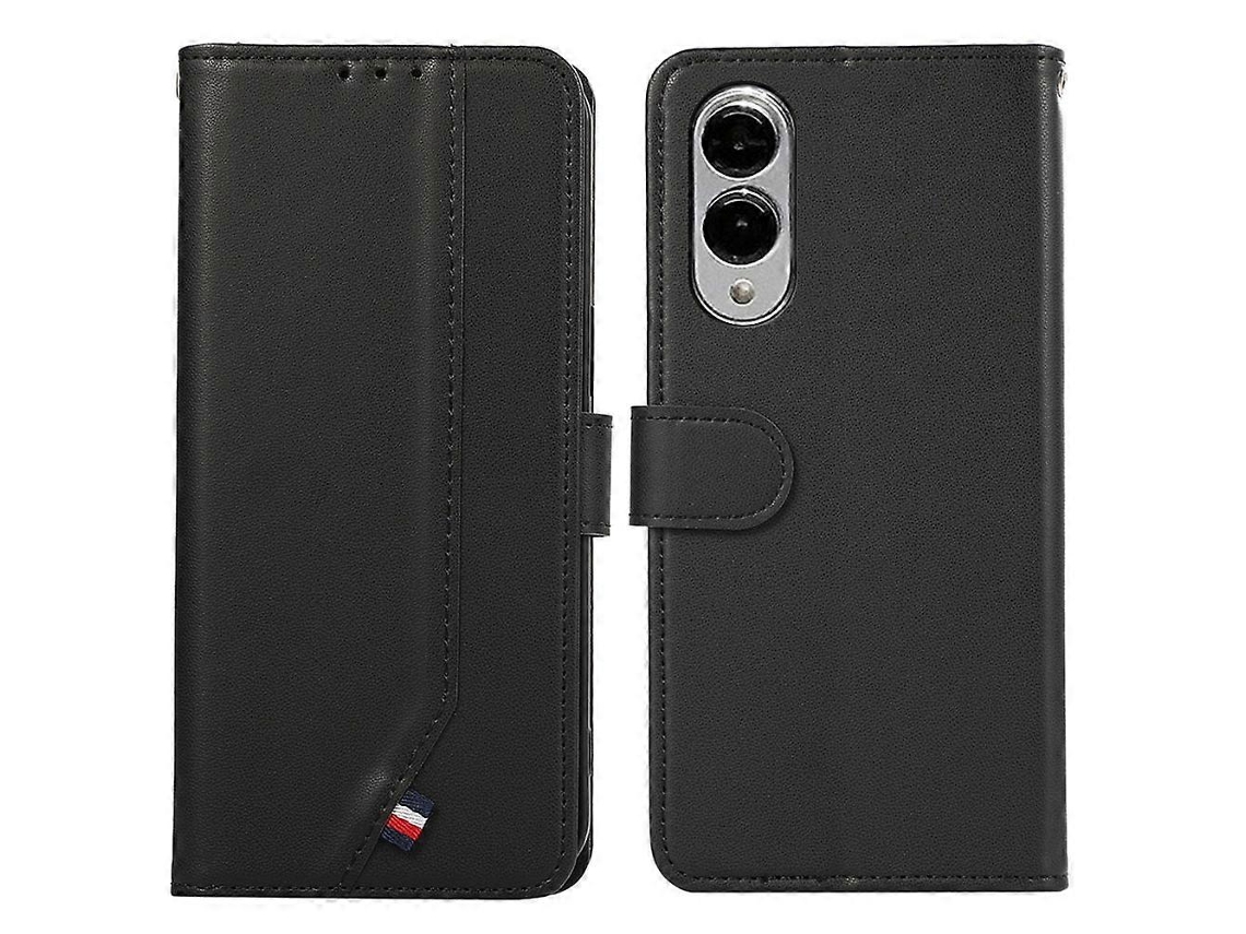 Capa Flip De Couro Com Bloqueio Rfid Para Samsung Galaxy S25 Edge - Preta