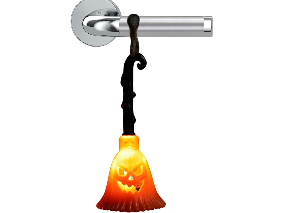 Luminária De Cabeceira Em Formato Vassoura Bruxa