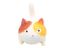 Bola Antiestresse Cute Cat Brinquedo Sensorial Squeezy Para Crianças E Adultos Branco