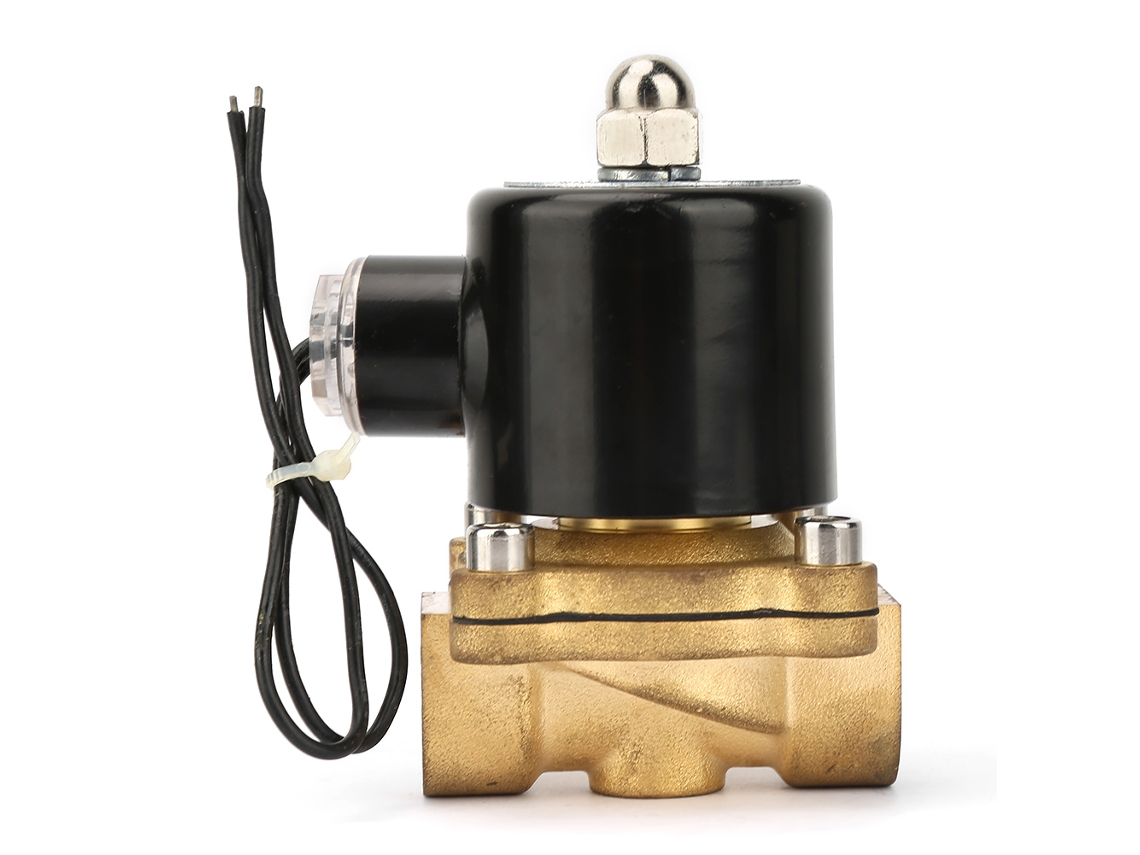 Válvula Solenoide De Água Laxiscreed Dn25 Em Latão Normalmente Fechada, Ideal Para Água, Óleo E Gás
