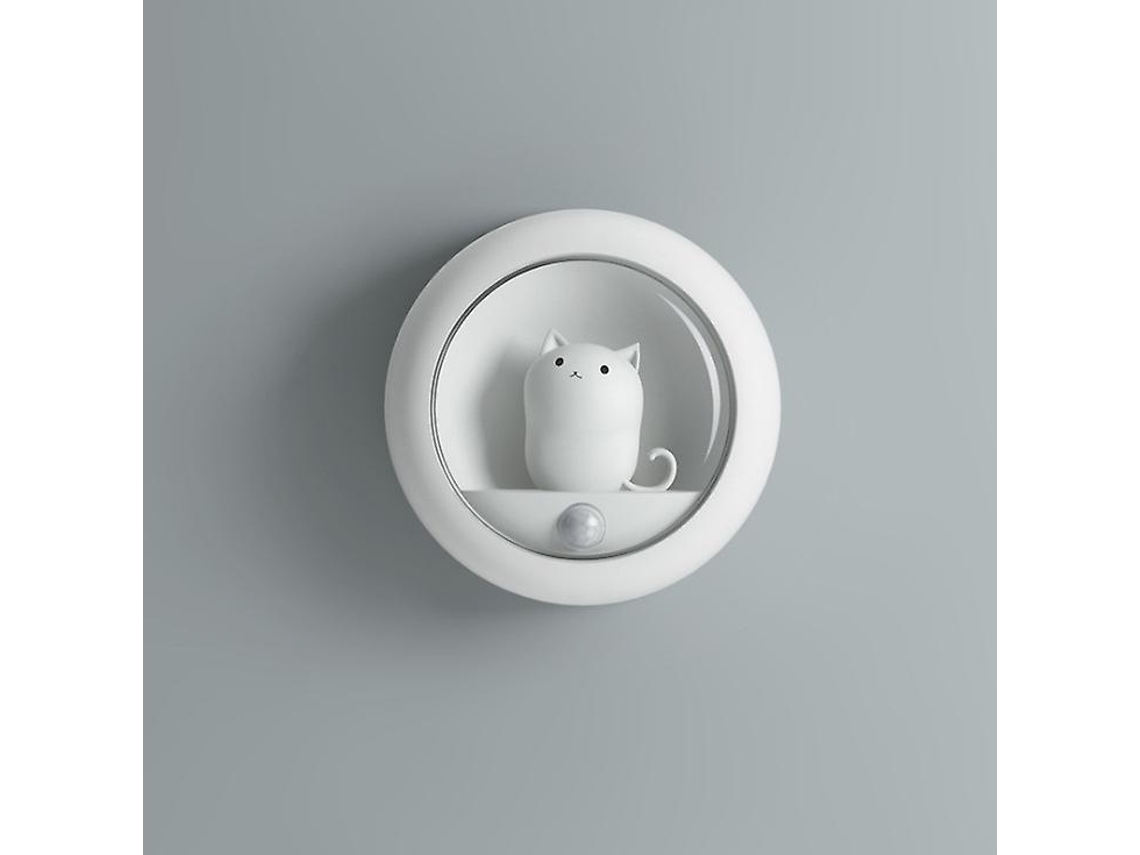 Lurelia, Luz Gato Led, Sensor Pir, Recarregável Usb, Magnética, Autoadesiva, Regulável, 3 Modos, Armário, Escadas, Compacta