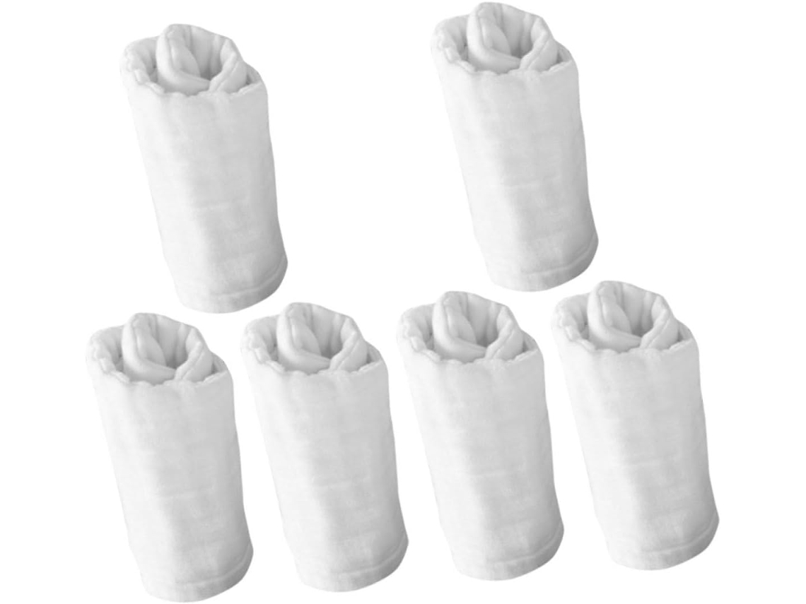 Conjunto de 6 Peças com Paninhos de Algodão Macio para Banho, CHABERLU