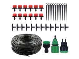 Kit de Irrigação por Gotejamento para Exterior Mangueira de 10 Metros, Sistema de Conexão Rápida, Funções Automáticas CHABERLU