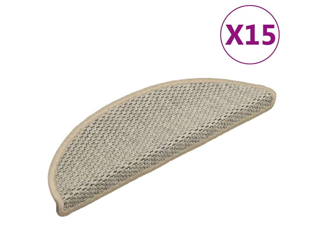 Stair Mat, Stair Mats Vidaxl Cinzeto Tecido (56 X 17 X 3 Cm)
