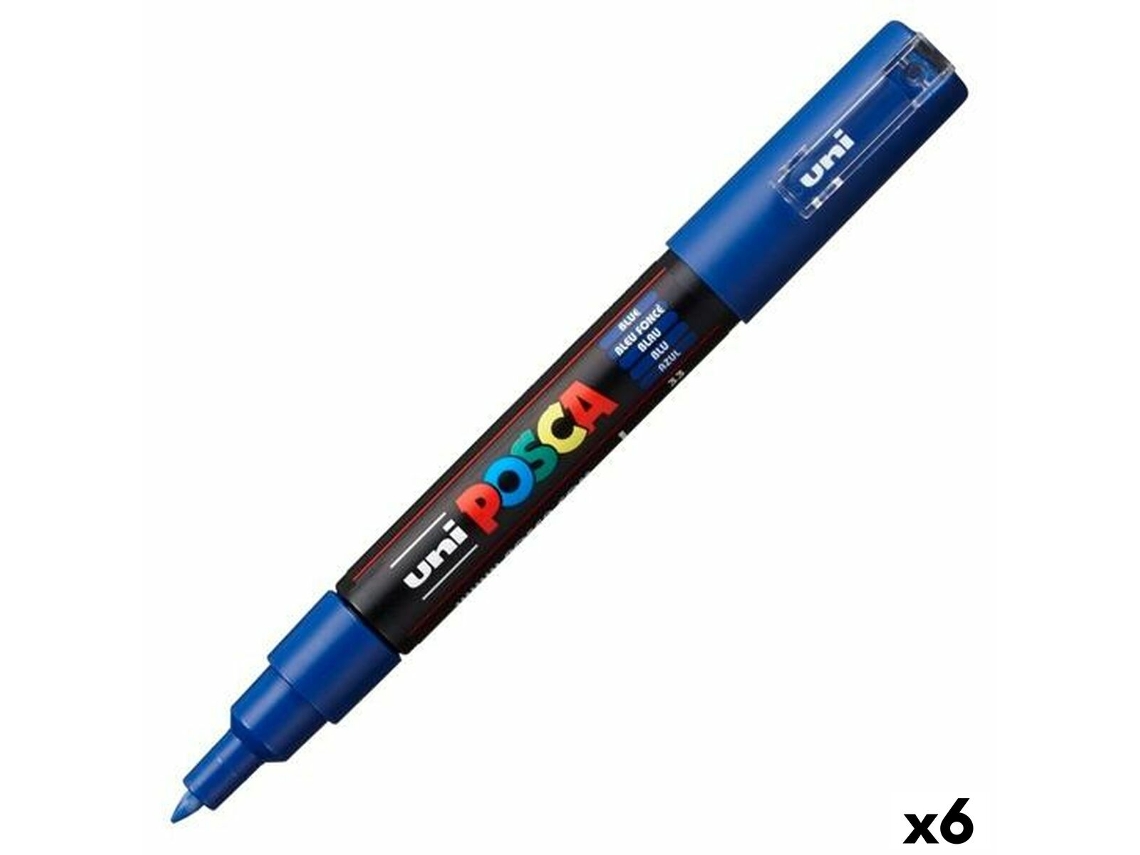 Rotuladores POSCA Pc-1M Azul 6 Unidades