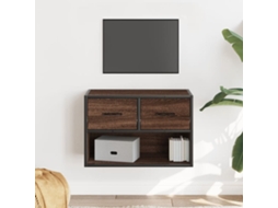 Vidaxl Móvel P/ Tv 60x31x39,5cm Deriv. Madeira/metal Carvalho Castanho