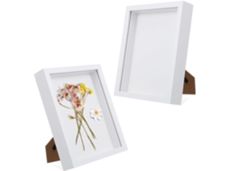 Moldura Vazada 2 Peças Criativa Exibir Estatuetas Flores Decorações Interiores GOKOCO