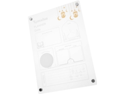 Tableau Magnétique Effaçable À Sec Pour Frigo Planificador Hebdomadaire Repas Mémo Réutilisable Acrylique