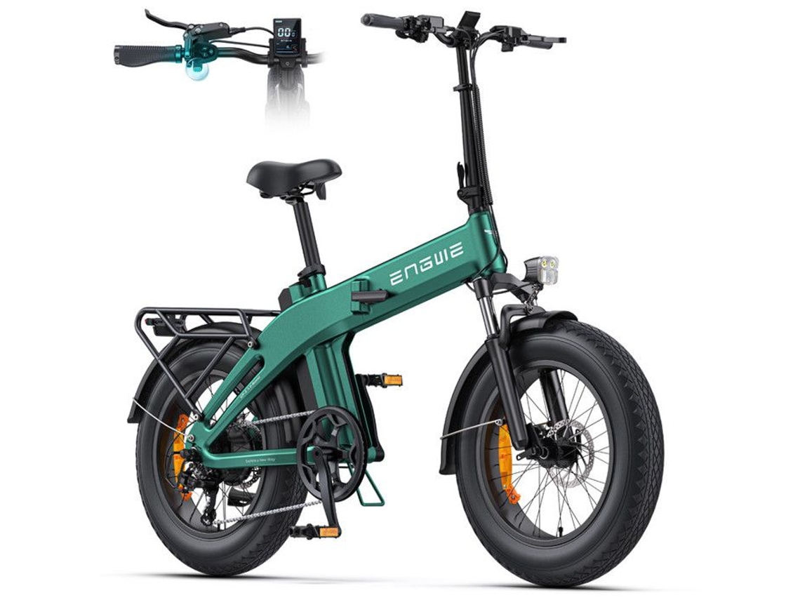 Ep 2 3.0 Boost Bicicleta Elétrica Dobrável 20 Bateria 48v13.5ah Autonomia 100 Km Freio A Óleo Hidráulico, Verde Engwe