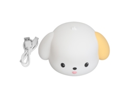 Pat Night Light Soft Silicone Small Dog Rechargeable Bedside Glowing Lamp