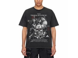 Rockinstone Terminator Movie Collage Black T-shirt Size:m