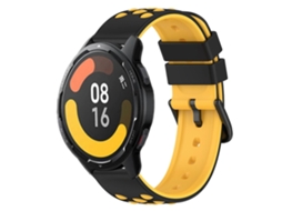 Pulseira De Silicone Poroso Bicolor De 22 Mm Para Xiaomi Mi Watch Color 2