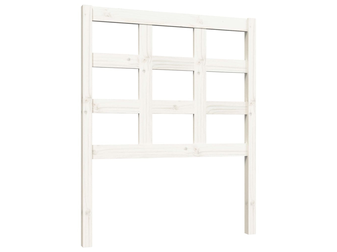 Bed Headboard, Bed Headboards Vidaxl Branco Madeira De Pinho (80.5 X 100 Cm)