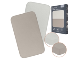 Lençol Com Elástico Lionelo Bamboo Sheet - Berço Co-sleeping E Berço - 2 Peças - Viscose De Bambu - 80x42cm
