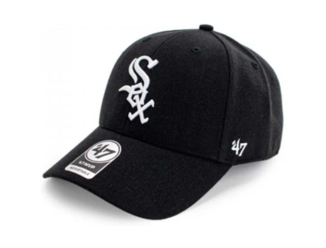 Boné Unissexo 47 BRAND Mlb Chicago Sox Raised Basic Preto (Tamanho Único)